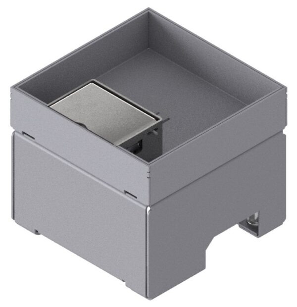 Produktbild UBD 132 301  -  Unterflur-Bodendose UBD 130 inkl. Deckel mit Kante, geschlossen, 30mm Vertiefung und 1 Schnurauslass